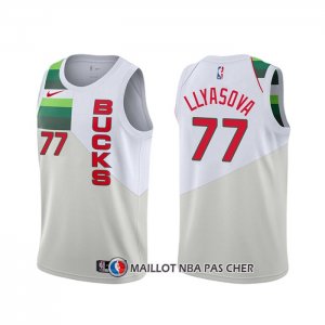 Maillot Milwaukee Bucks Ersan Llyasova Earned Blanc