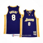 Maillot Enfant Los Angeles Lakers Kobe Bryant NO 8 Mitchell & Ness 1999-00 Volet