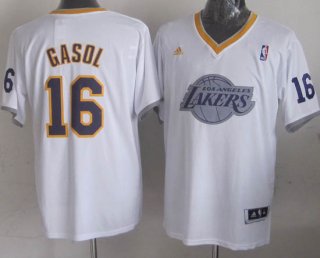 Maillot Gasol Los Angeles Lakers #16 Blanc