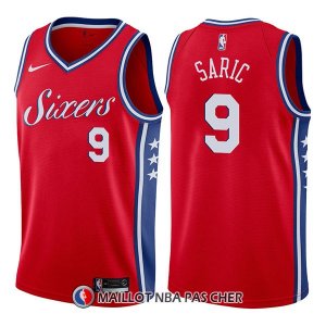 Maillot Philadelphia 76ers Dario Saric Statement 9 2017-18 Rouge