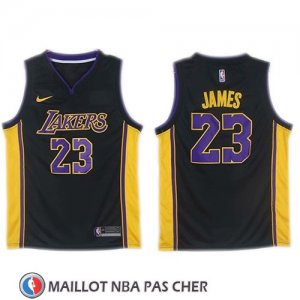 Maillot Lakers Lebron James 23 2017-18 Noir