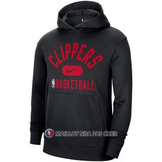 Veste a Capuche Los Angeles Clippers Performance Practice 2021-22 Noir