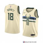 Maillot Milwaukee Bucks Jordan Barnett Ville 2018 Crema