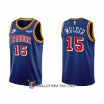 Maillot Golden State Warriors Mychal Mulder NO 15 75th Anniversary Bleu