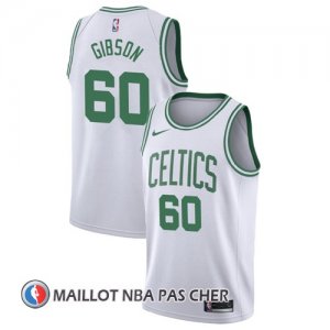 Maillot Boston Celtics Jonathan Gibson 60 Association 2017-18 Blanc