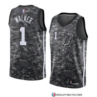 Maillot San Antonio Spurs Lonnie Walker Ville 2018 Gris2