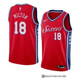 Maillot Philadelphia 76ers Shake Milton Statement 2018 Rouge