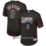 Maillot Manche Courte Philadelphia 76ers Allen Iverson NO 3 Noir2