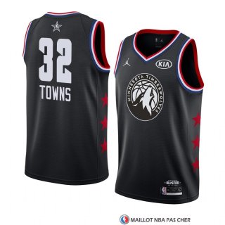Maillot All Star 2019 Minnesota Timberwolves Karl Anthony Towns Noir