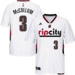 Maillot Manche Courte Blazers McCollum 3 Blanc