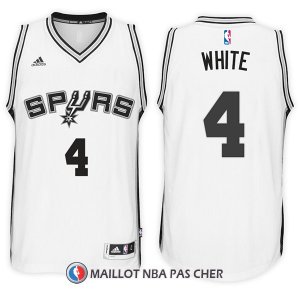 Maillot San Antonio Spurs Derrick White Home 4 2017-18 Blanc
