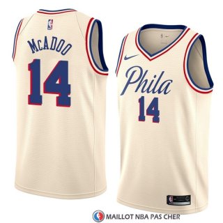Maillot Philadelphia 76ers James Michael Mcadoo Ville 2018 Crema