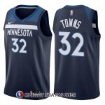 Maillot Minnesota Timberwolves Karl Anthony 32 Towns 2017-18 Bleu