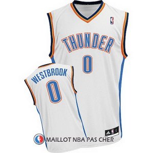 Maillot Oklahoma City Thunder Westbrook 0 Blanc