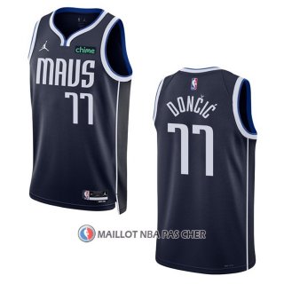 Maillot Dallas Mavericks Luka Doncic NO 77 Statement 2022-23 Bleu