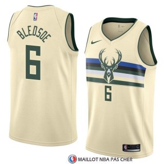 Maillot Milwaukee Bucks Eric Bledsoe Ville 2018 Crema
