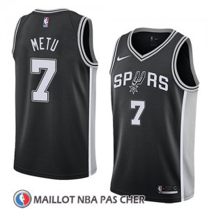 Maillot San Antonio Spurs Chimezie Metu No 7 Icon 2018 Noir