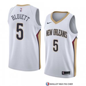 Maillot New Orleans Pelicans Trevon Bluiett Association 2017-18 Blanc