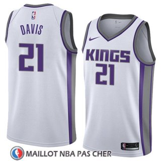 Maillot Sacramento Kings Deyonta Davis No 21 Association 2018 Blanc