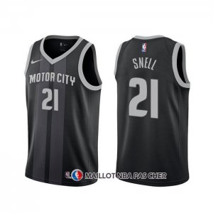 Maillot Detroit Pistons Tony Snell Ville 2019-20 Noir