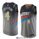 Maillot Oklahoma City Thunder Nick Collison Ville 2018 Gris