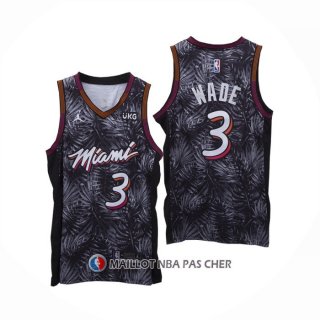 Maillot Miami Heat Dwyane Wade Fashion Royalty Noir