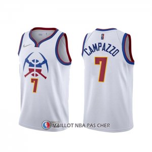 Maillot Denver Nuggets Facundo Campazzo Earned 2020-21 Blanc