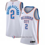 Maillot Oklahoma City Thunder Shai Gilgeous-Alexander NO 2 Association Blanc