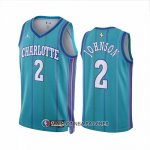 Maillot Charlotte Hornets Larry Johnson NO 2 Classic 2023-24 Vert