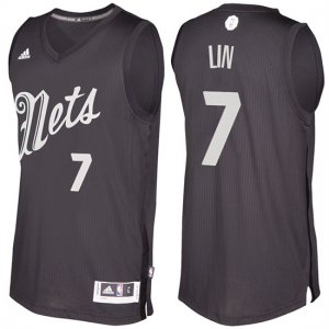 Maillot Navidad 2016 Jeremy Lin Nets 7 Noir