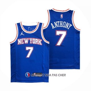 Maillot New York Knicks Carmelo Anthony NO 7 Statement 2020-21 Bleu