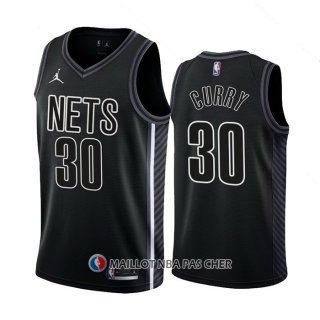 Maillot Brooklyn Nets Seth Curry NO 30 Statement 2022-23 Noir