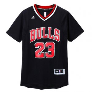 Maillot Manche Courte Bull Jordan 23 Noir