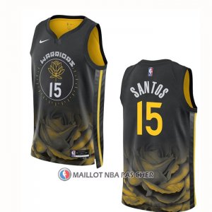Maillot Golden State Warriors Gui Santos NO 15 Ville 2022-23 Noir