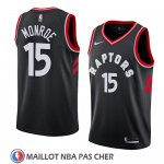 Maillot Tornto Raptors Greg Monroe No 15 Statement 2018 Noir