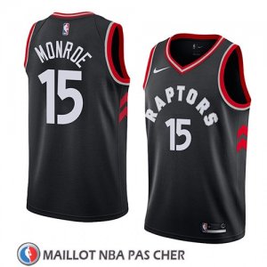 Maillot Tornto Raptors Greg Monroe No 15 Statement 2018 Noir