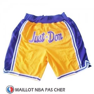Short Los Angeles Lakers Just Don Jaune