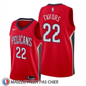Maillot New Orleans Pelicans Derrick Favors Statement Rouge