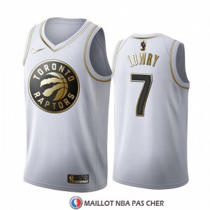 Maillot Golden Edition Tornto Raptors Kyle Lowry Blanc