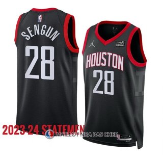 Maillot Houston Rockets Alperen Sengun NO 28 Statement 2023-24 Noir