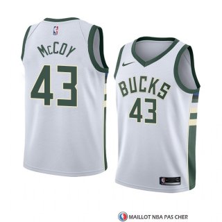 Maillot Milwaukee Bucks Brandon Mccoy Association 2018 Blanc