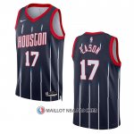 Maillot Houston Rockets Tari Eason NO 17 Ville 2022-23 Noir
