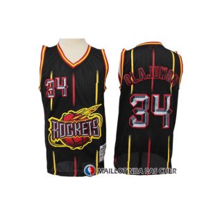 Maillot Houston Rockets Hakeem Olajuwon Noir