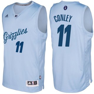 Maillot Navidad 2016 Mike Conley Grizzlies Claro 11 Bleu