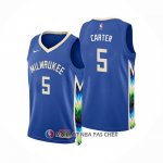 Maillot Milwaukee Bucks Jevon Carter NO 5 Ville 2022-23 Bleu