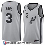 Maillot San Antonio Spurs Brandon Paul No 3 Statement 2018 Gris