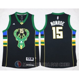Maillot Noir Monroe Milwaukee Bucks Revolution 30