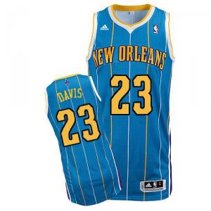 Maillot Bleu Davis New Orleans Hornets #23 Revolution 30