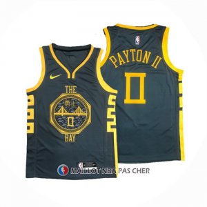 Maillot Golden State Warriors Gary Payton Ii NO 0 Ville 2018-19 Bleu