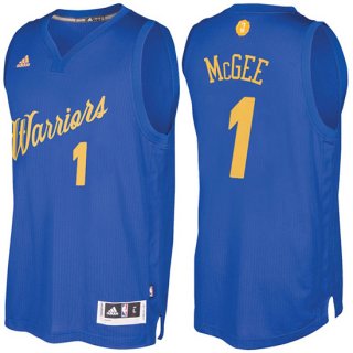 Maillot Navidad 2016 Javale Mcgee Warriors 1 Bleu